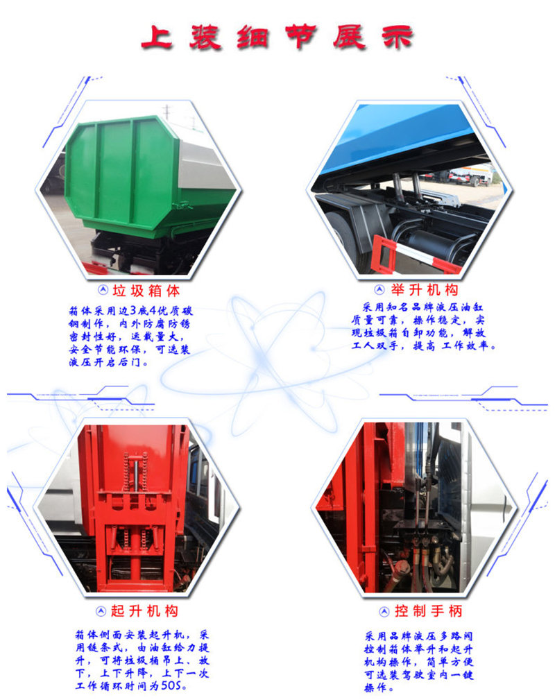 掛桶垃圾車(chē)細(xì)節(jié)展示